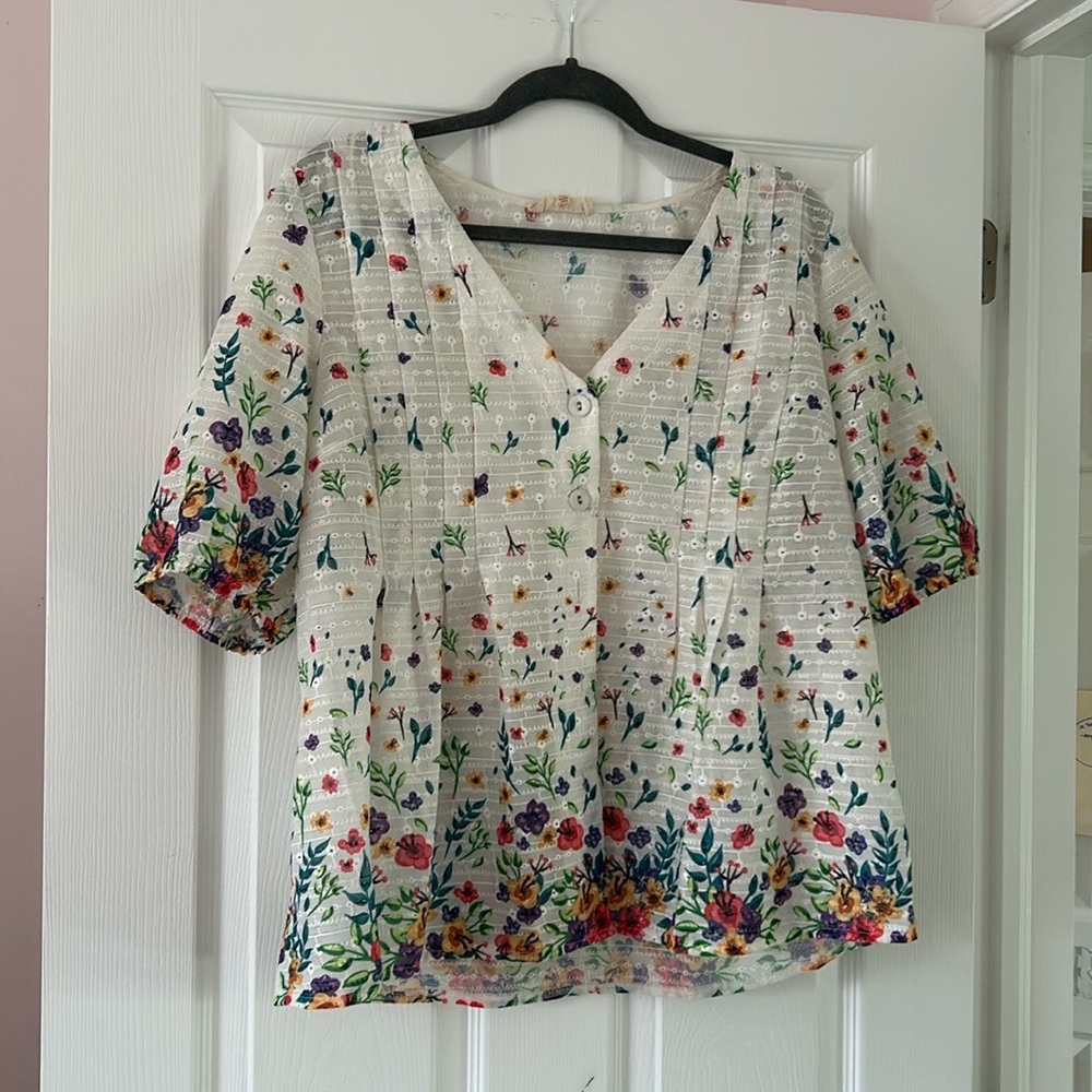 Solitaire Multicolour Floral Blouse